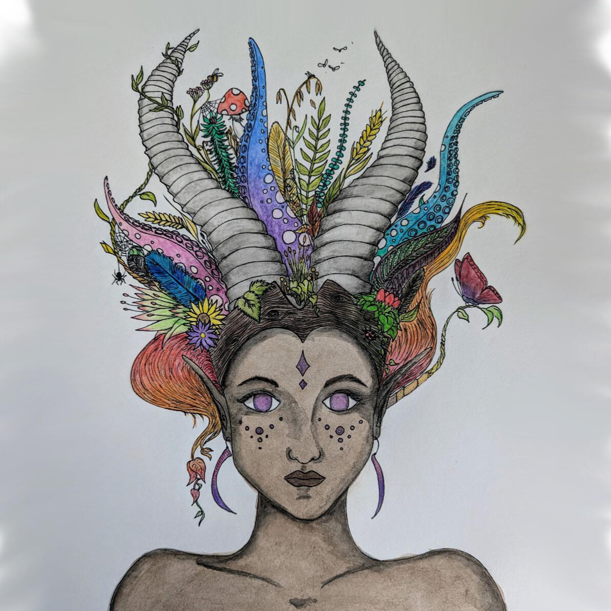 A picture of a drawing Sophia made herself.